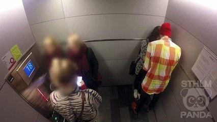 Abused in the elevator (Social experiment)