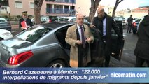 Bernard Cazeneuve à Menton: 