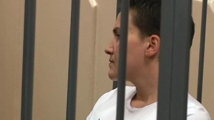Ukrainian army pilot Nadezhda Savchenko appears in Moscow court
