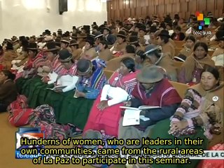 Indigenous peasant women hold leadership positions in Bolivia