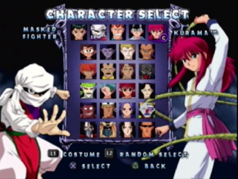 Genkai The Masked Fighter VS Demon In A Yu Yu Hakusho Dark Tournament Match / Battle / Fight