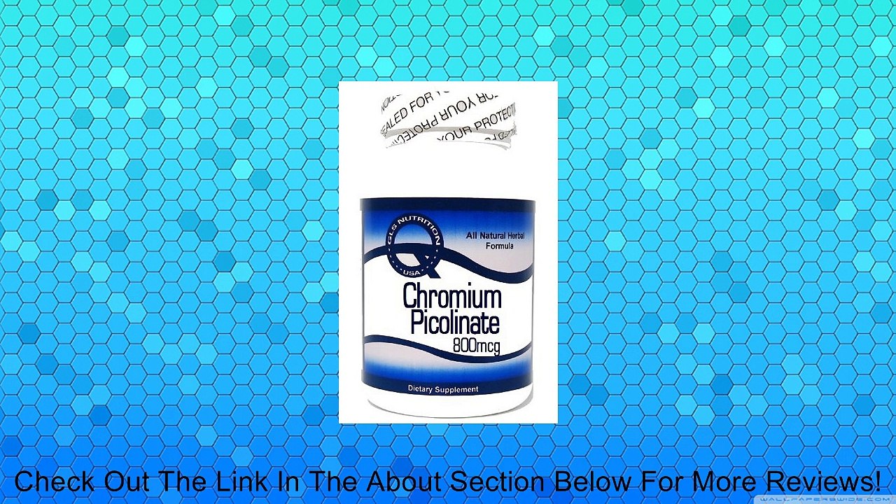 Chromium Picolinate 800mcg 200 Capsules ^GLS Review