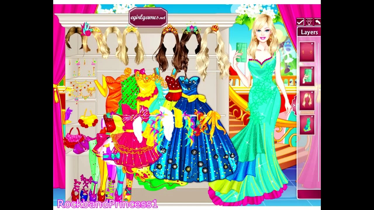 Princess Dress Up Mix Barbie Games Barbie Doll New Fashion House Toy Barbie  Dress Up Game