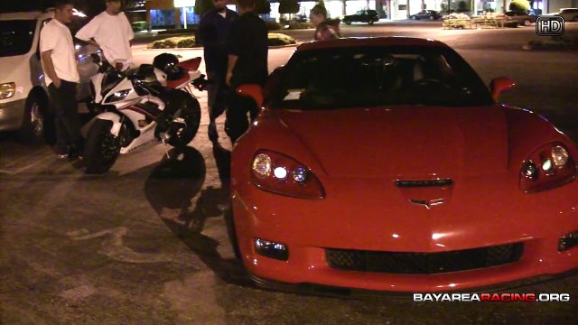 C6 Z06 vs Yamaha R6 - Araba Tutkum