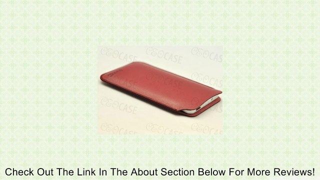 New HTC One - M7 Pouch Protect Case (Very Slim and Light) Sleeve Bag (Red) Review