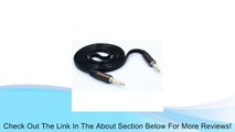 Fonus Black Tangle Free Flat Wire Car Audio Stereo Aux Cable Adapter for iPhone 5S 5C 5 4S 4, Samsung Galaxy S5 S4 S3 S2, Galaxy Note 3 2 1, HTC ONE M8, Nokia Lumia, Amazon Kindle, iPad, iPad Mini, iPad Air, Samsung Galaxy Tab TabPro Tablets, Sony Xperia