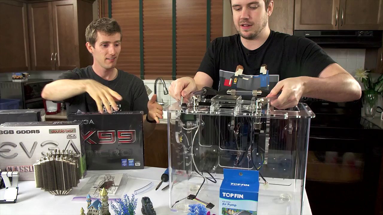 Mineral Oil Submerged PC Build Log Part 2 - Assembling the Components