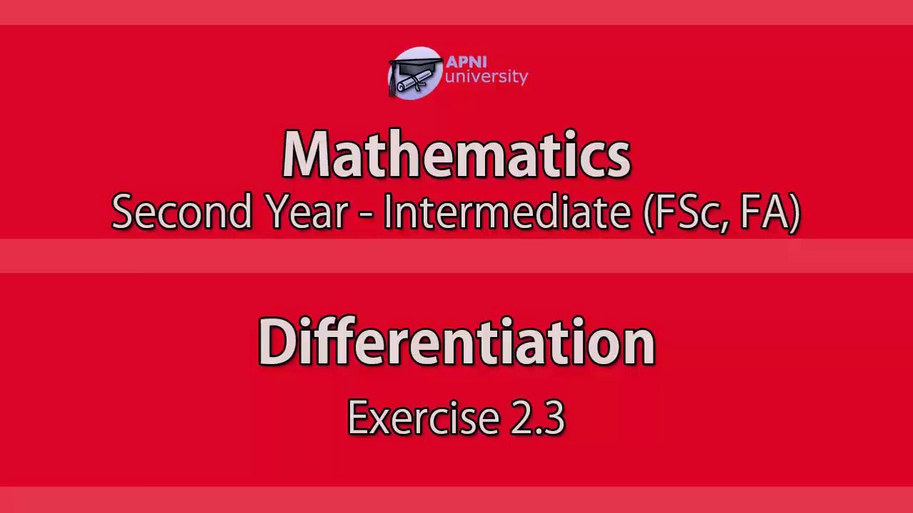 Differentiation - Quotient Rule