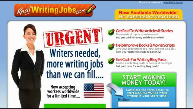 Real Writing Jobs Work From Home Jobs