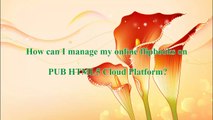 How to manage my online flipbooks on PUB HTML5 Cloud Service?