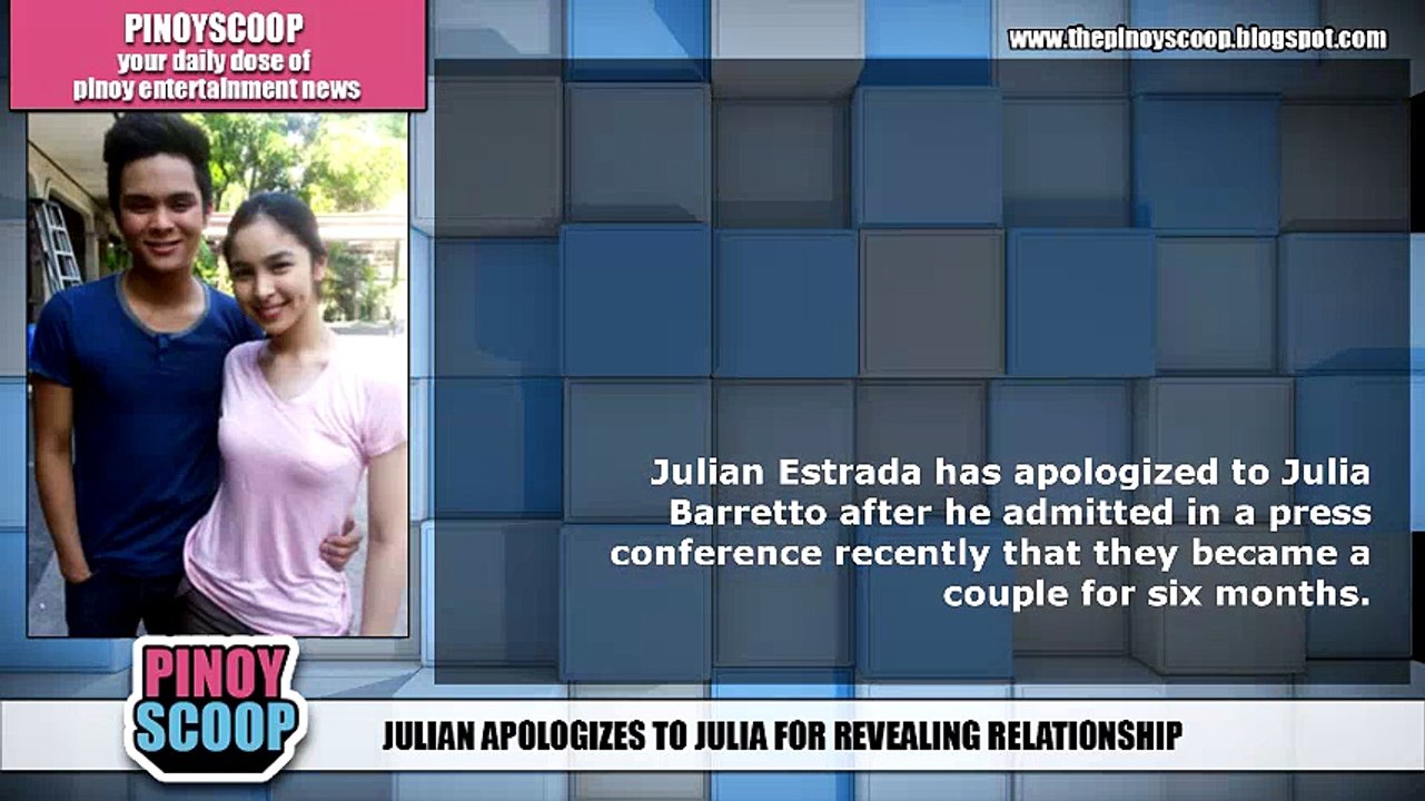 Julian Estrada Says Sorry To Julia Barretto And Mom Marjorie Barretto For Revealing Relationship