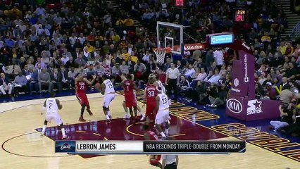 LEBRON JAMES triple double change to double2x
