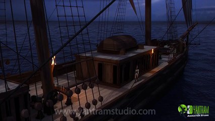 3D Pirate Female (Girl) Character Modeling Demo -YantramStudio.com