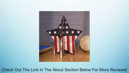 Flag Star Table Top Decor Review