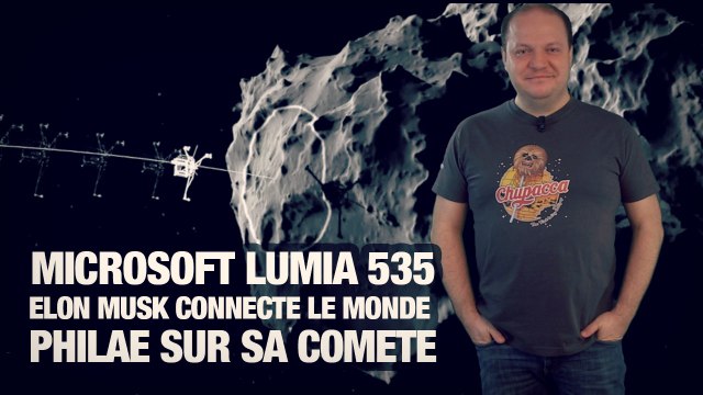 #freshnews 754 Microsoft Lumia 535. Elon Musk. Philae sur sa comète