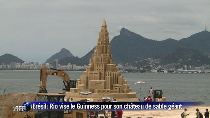 Rio veut faire entrer son château de sable géant dans le Guinnes