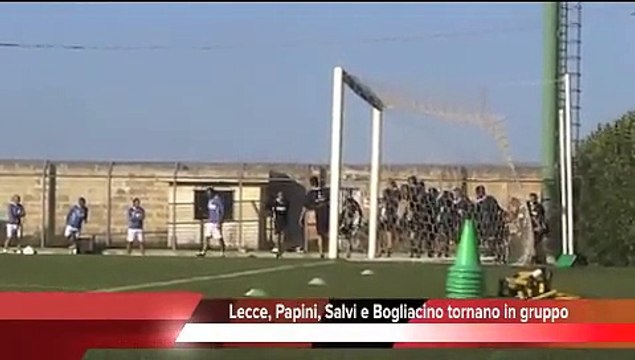 Lecce, Papini, Salvi e Bogliacino tornano in gruppo