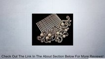 new fashion beautiful Silver Color bridal wedding hair comb pearl and crystal #5 Review