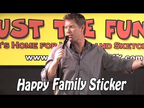 Stand Up Comedy by Dave Williamson - Happy Family Stickers