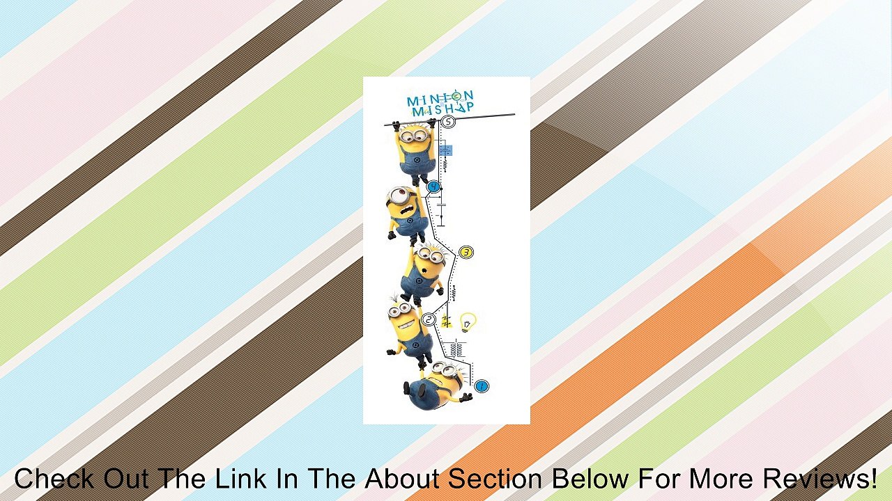 Roommates Rmk2107Gc Despicable Me 2 Growth Chart Peel And Stick Wall Decals Review