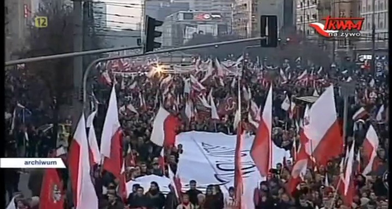 Robert Winnicki (RN) - Marsz Niepodległości (11.11.2014 TV Trwam)