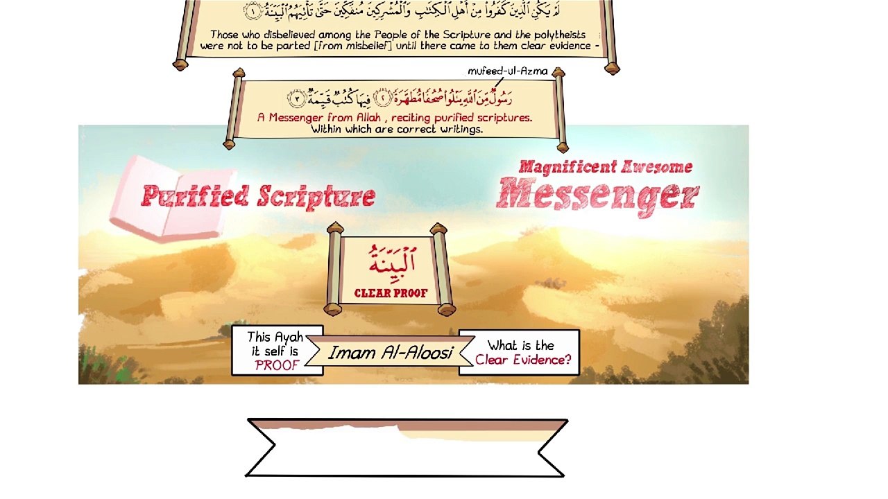 Lessons Surah Al Bayyinah - Clear Proofs - Nouman Ali Khan - Illustrated