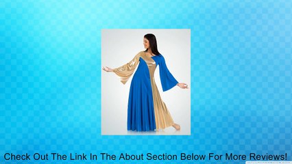 Asymmetrical Bell Sleeve Dress -BRIGHT GOLD-8-10 Review