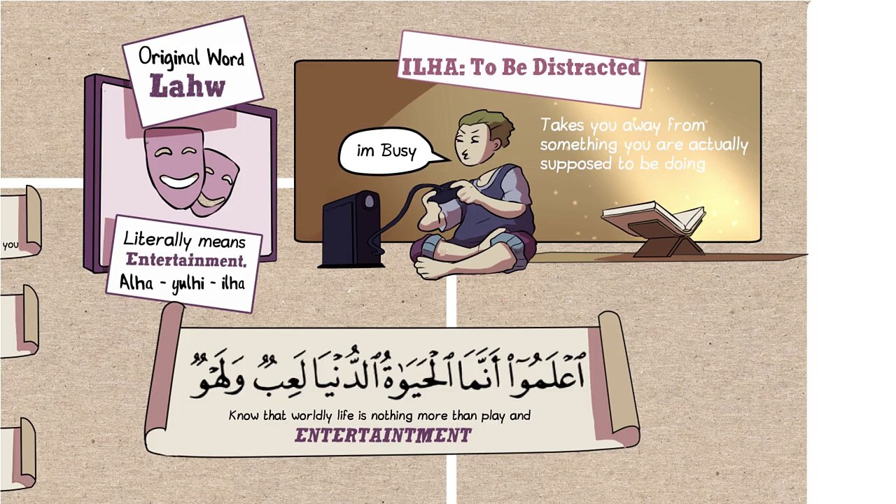 Distractions - Lessons from Surah Takathur - Nouman Ali Khan - Illustrated