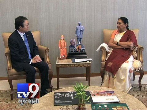 CM Anandiben Patel meets Korean delegation led by Ambassador Mr.Lee Joon-Gyu, Gandhinagar - Tv9 Gujarati