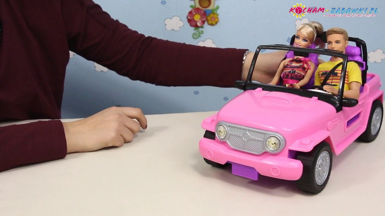 Samochód Plażowy Barbie i Kena / Barbie Beach Cruiser with Barbie & Ken - Mattel - V08344 - Recenzja