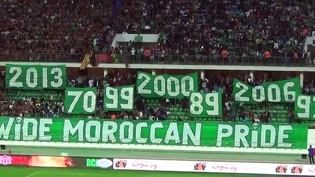 Husa vs Raja du 25-10-2014 , Tifo Green Boys