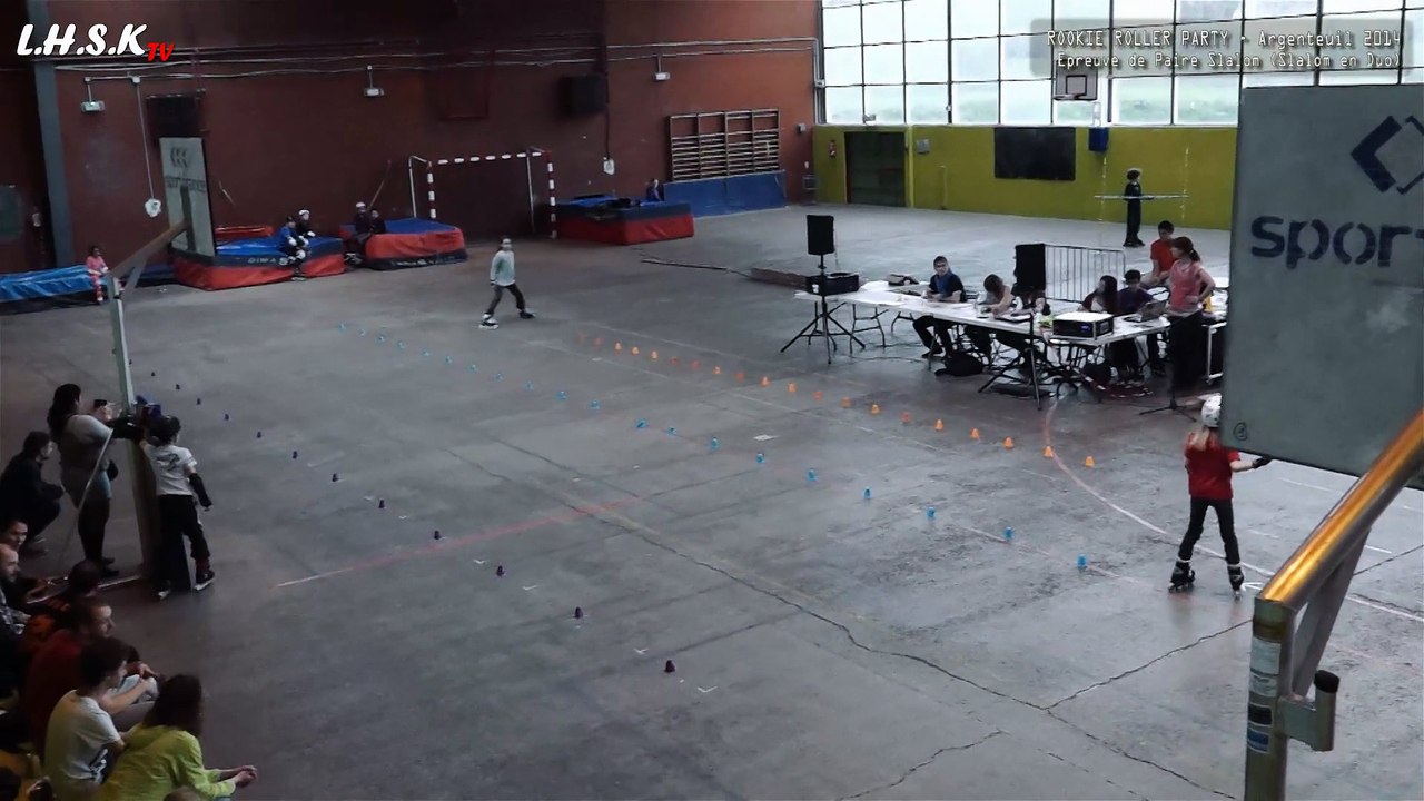 Slalom Paire - Satheen &  - Rookie Roller Party 2014