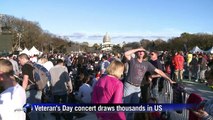 Veteran's Day concert draws hundreds of thousands in US