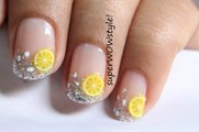 Cocktail Nails !! Fruit Fimo Nail Designs - Fimo Clay Cane Rod Easy Nail Designs