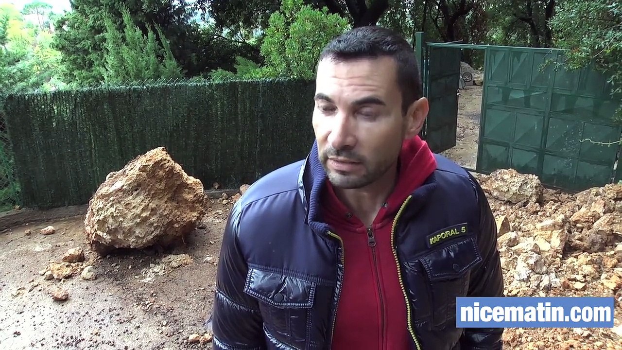 Grosse frayeur pour un niçois après la chute d'un rocher