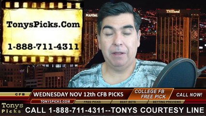 College Football Free Picks Wednesday Night Predictions Odds Point Spread Previews 11-12-2014