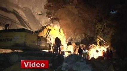 Rize Tünel İnşaatında Göçük