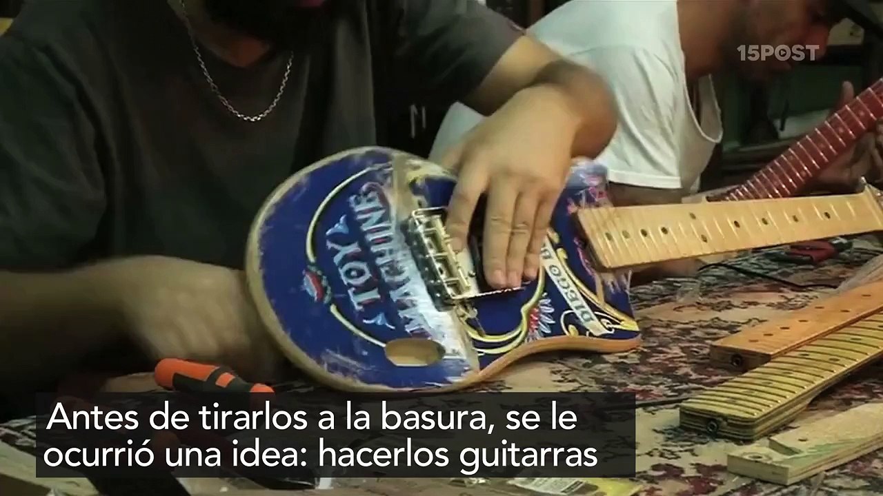 Convierten skateboards en guitarras eléctricas - 15POST