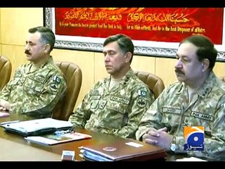 Download Video: Corps Commanders vow terrorists will not be allowed to regroup-Geo Reports-12 Nov 2014