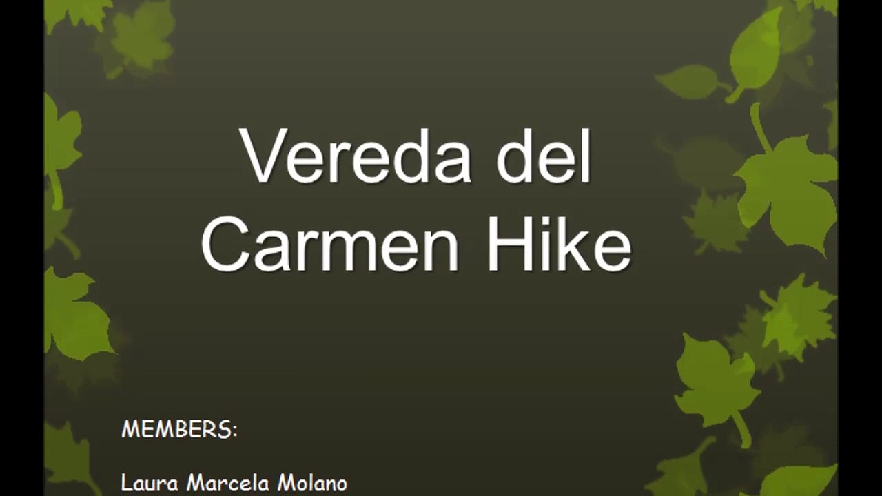 oral exam vereda del carmen