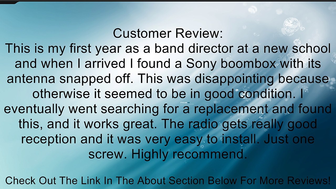SONY OEM Original Part: 1-754-376-11 CD / Cassette / Radio Player Boombox Telescopic Antenna Review