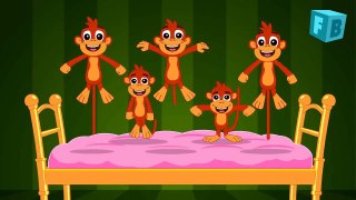 Five Little Monkeys Jumping On The Bed - Nursery Rhyme