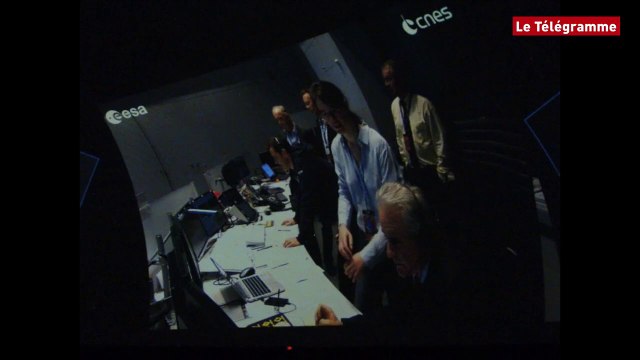 Pleumeur-Bodou (22). Rosetta : atterrissage réussi pour le robot Philae vu depuis le Planétarium