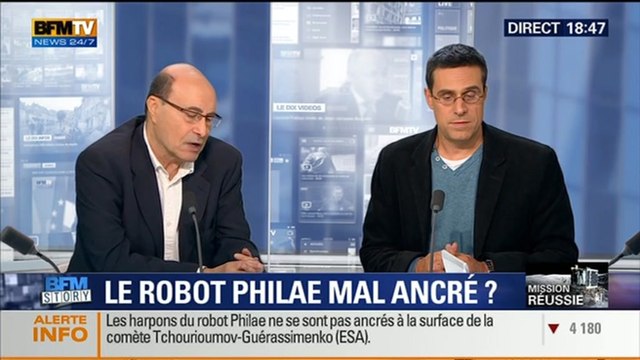 BFM Story: Philae mal ancré: faut-il s'en inquiéter ? (3/3) - 12/11
