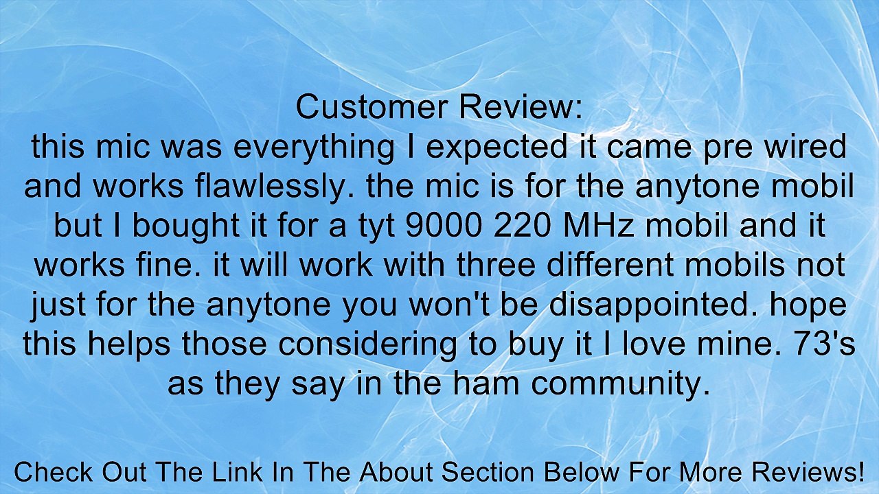 AnyTone QDM-01 Base Station Microphone For The AnyTone AT-5888UV DualBand Transceiver Radio