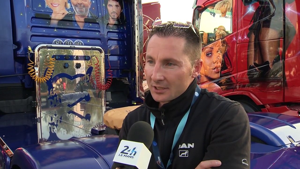 24 Heures camions 2014- Interview comment décorer un camion .