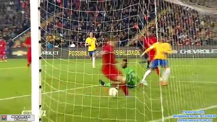 Neymar second goal - Turkey vs Brazil 0-4 (Friendly Match 2014) HD