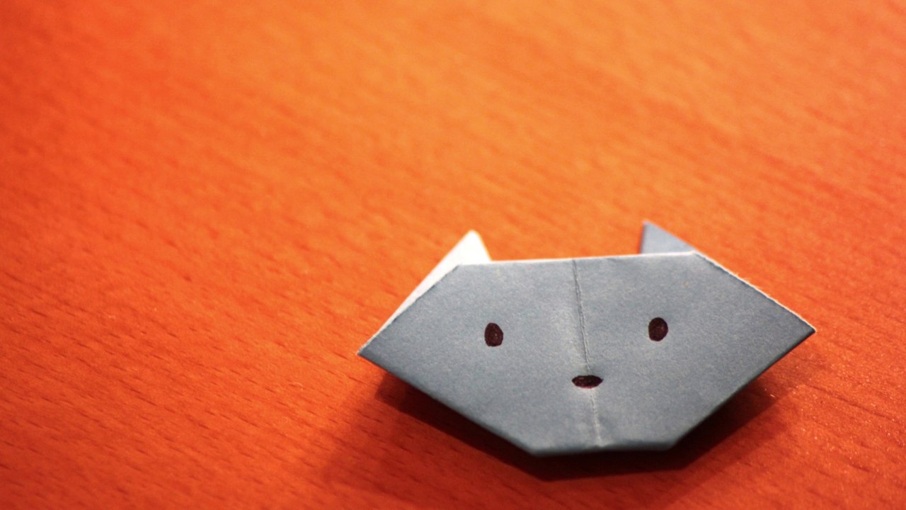 Origami: How to Make a Cat Head