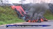 Lava keeps flowing close to residential areas in Hawaii