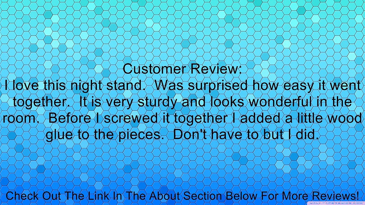 Solid Wood Youth Cherry Finish Night Stand Review